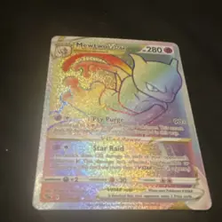 Pokemon Mewtwo VSTAR Secret Rare Full Art Holo Card 079/078 Pokemon GO - Image 4