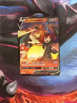 Lance's Charizard V SWSH133 Pokemon TCG Celebrations NM - Image 1