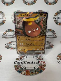 Pokemon TCG Ascended Heros Stunfisk EX 114/217 Pack Fresh - Image 1