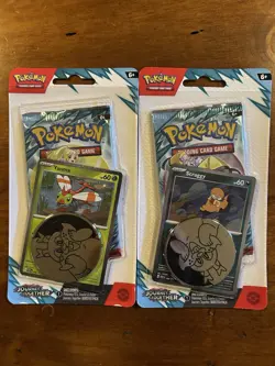 Pokemon Checklane Blister Journey Together Lot Two Packs Scraggy Yanma Boosters - Image 1