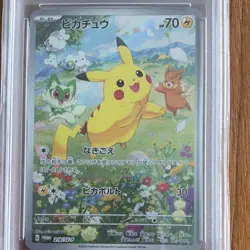 Pokemon TCG 2024 Japanese Pikachu 218/SV-P Promo Holo Summer Get PSA 10 - Image 3