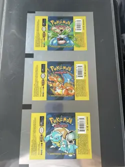 pokemon uncutsheet base set Foil Wrapper Vintage WOTC - Image 1