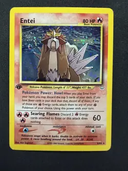2001 POKEMON ENTEI 1ST EDITION NEO REVELATION #6 HOLO RARE - MP - Image 1