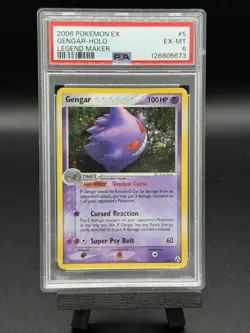 2006 POKEMON GENGAR LEGEND MAKER HOLO #5 - PSA 6 EX-MT - Image 1