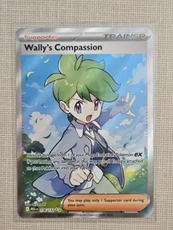 Wally's Compassion 176/132 Full Art Ultra Rare -Eng Mega Evolution Pack Fresh - Image 1