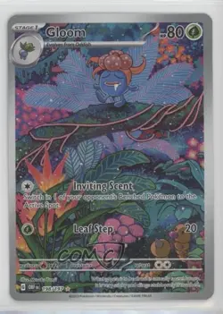 Gloom Illustration Rare Pokemon Scarlet & Violet: Obsidian Flames OBF #198 - Image 1