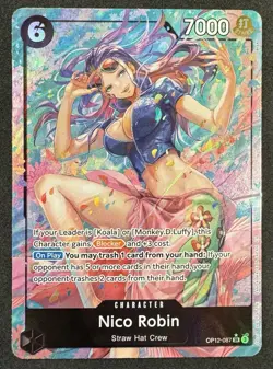 ONE PIECE Nico Robin Alt Art OP12-087 SR alternate Legacy of the Master English - Image 1