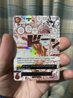 One Piece TCG A Fist of Divine Speed Honesty Impact Event Manga Art OP11-018 R! - Image 1