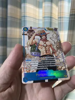 One Piece TCG Carrying on His Will Portgas D Ace Alt Art OP13-119 SEC Rare! NM! - Image 3