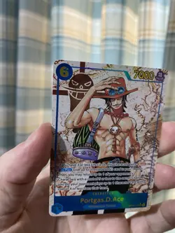 One Piece TCG Carrying on His Will Portgas D Ace Alt Art OP13-119 SEC Rare! NM! - Image 4