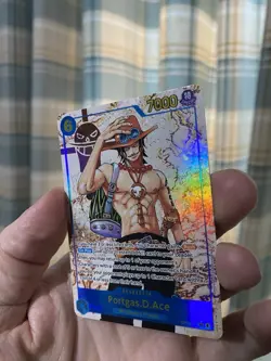 One Piece TCG Carrying on His Will Portgas D Ace Alt Art OP13-119 SEC Rare! NM! - Image 5
