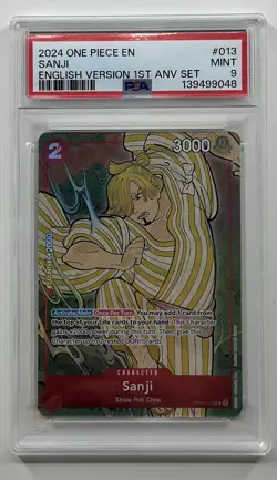 2024 ONE PIECE ENGLISH VERSION 1ST ANNIVERSARY SET #013 SANJI PSA 9 - Image 1