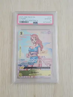 2025 ONE PIECE OP06 #101 CHAMPIONSHIP CS 25-26 EVENT PACK O-NAMI PROMO PSA 10 - Image 1