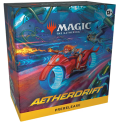 MtG: Aetherdrift Prerelease Kit (6 packs, 1 die + Promo Card) NEW/SEALED - Image 1