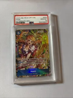 2025 One Piece Nami Alt Art Op11 PSA 10 - Image 2