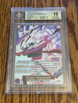 2025 One Piece OP13-076 Divine Departure BGS 10 PRISTINE English Alt Art Rare - Image 1