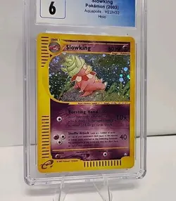 CGC 6 Slowking H22/H32 Aquapolis Holo SWIRL 2003 Pokemon Card Graded - Image 4
