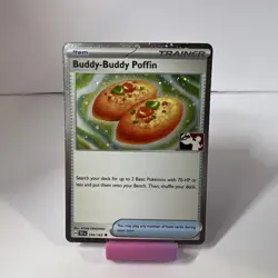Buddy-Buddy Poffin Holo Pokemon Prize Pack Series 5 Promo Pokemon Card NM - Image 1