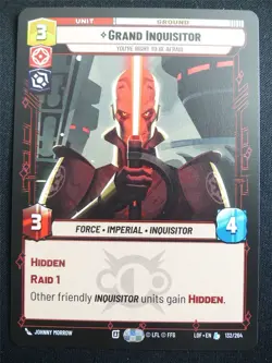 Grand Inquisitor 132/264 - Star Wars Unlimited Card #4GC - Image 1