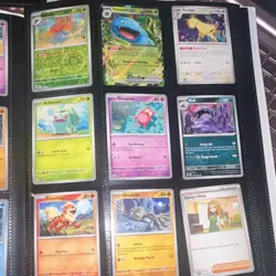 Pokemon Scarlet & Violet 151 Binder Lot Bulbasaur Alakazam Cards - Image 5