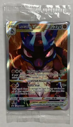 Pokemon TCG Lucario VSTAR SWSH291 Sealed Black Star Promo Crown Zenith NM - Image 1