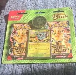 Pokemon TCG Ascended Heroes Erika's Tangela Promo 2 Packs - Image 1