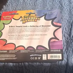 Pokemon TCG Ascended Heroes Erika's Tangela Promo 2 Packs - Image 2
