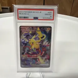 Pikachu ex 001/030 Yokohama World Championship WCS23 Japanese PSA 10 - Image 1