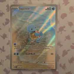 Pokemon Squirtle 170/165 SV151 Illustration Rare Full Art Holo English - Image 1