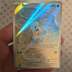 Pokemon Squirtle 170/165 SV151 Illustration Rare Full Art Holo English - Image 3