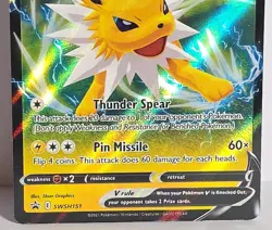 Jolteon V SWSH151 Sword & Shield Black Star Promo Holo Full Art Pokemon LP-NM - Image 3