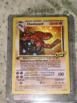 Custom 2025 Pokemon TCG Cheetozard 1st Edition 11/UUU Holo rare ‼ 1/1 - Image 1
