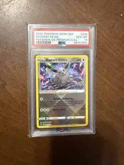 💎Pokemon 2022 SWSH Promo Radiant Eevee SWSH230 Holo PSA 10 Gem Mint English💎 - Image 1