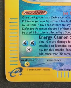 Pokemon - Blastoise - Reverse Holo Rare - 4/165 - Expedition - ENG - Vintage - Image 5