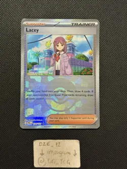 Pokemon Prismatic Evolutions - Lacey - 114/131 - Poke Ball Reverse - M/NM - Image 1