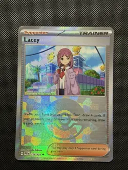Pokemon Prismatic Evolutions - Lacey - 114/131 - Poke Ball Reverse - M/NM - Image 2
