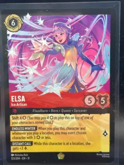 Disney Lorcana - Winterspell - Elsa - Ice Artisan 123/204 (non-Foil) - Image 1