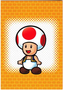 Super Mario card TCG - 220 - Toad - Line Drawing Card - Image 1