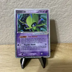 Pokemon TCG Celebi EX Ultra Rare Holo Card 17/17 Pop Series 2 Promo - LP - Image 1