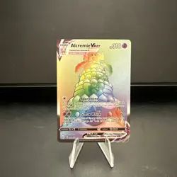Pokemon Card - Alcremie VMAX Shining Fates 073/072 Secret Rare SWSH Rainbow Holo - Image 1