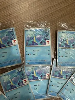 10pcs Pokemon card Promo Lapras 711 Asia Exclusive 7-11 scarlet and violet - Image 4