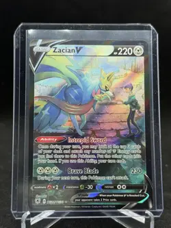 Zacian V TG21/TG30 Astral Radiance Trainer Gallery Full Art Card NM Condition - Image 1