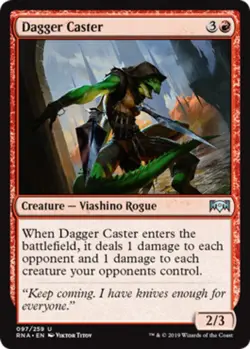 1x Dagger Caster - Foil Moderate Play MTG Magic - Kid Icarus - - Image 1
