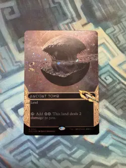 MTG Borderless Galaxy Foil Ancient Tomb (0091) MM- Unplayed EoE: Stellar Sights - Image 2