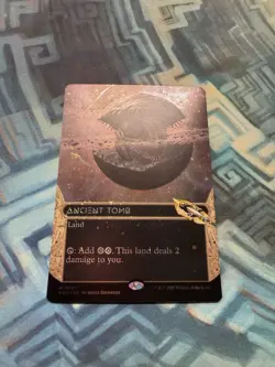 MTG Borderless Galaxy Foil Ancient Tomb (0091) MM- Unplayed EoE: Stellar Sights - Image 3