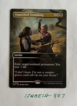 MTG Anguished Unmaking NON-FOIL Secret Lair x Dungeons & Dragons #1800 R - Image 1