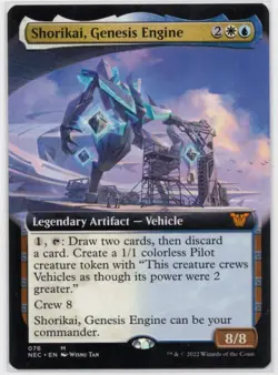 MTG Shorikai, Genesis Engine (Extended Art) Commander: Kamigawa Non Foil NM/M - Image 1