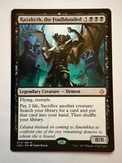Razaketh, the Foulblooded M Hour of Devastation 73 - Magic the Gathering TCG - Image 1