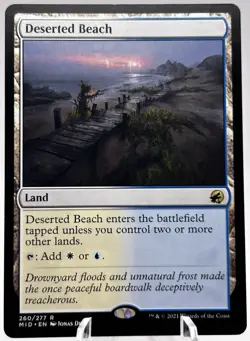 Deserted Beach 260/277 Innistrad: Midnight Hunt MID MTG LP - Image 1