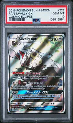 PSA 10 Silvally GX - 227/236 - Alternate Art - Cosmic Eclipse - Pokemon - Image 1